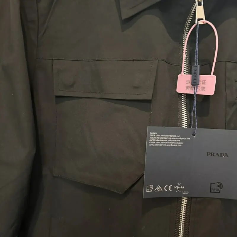 prada veste manches longues pour unisexe s_12367714